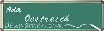 Ada Oestreich Visitenkarte